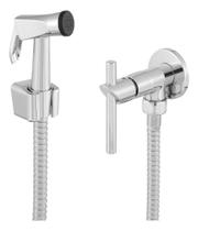 2X Ducha Higiênica Luxo Completa Banheiro Metal Cromado Vo