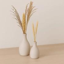 2X Dupla De Vaso Decorativo Em Ceramica Para Arranjos Casa S