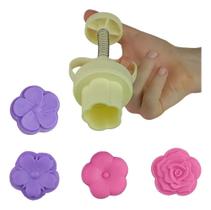 2X Ejetor Max Flores Doces Massas Biscoitos + 4 Moldes Blues