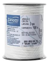 2X Elastico Chato Mascara Zanotti Rolo 3Mm X 100M - Branco D