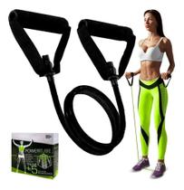 2X Elástico Tensão Power Tube Treino Braços Peito Musculação