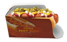 2X Embalagem Caixa Caixinha Mini Hot Dog Cachorro Quente 100