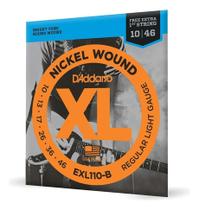 2X Encordoamento Daddario 010 Guitarra Exl110-B Nfe