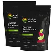 2x Energia Performance Nitro200 Alquimia da Saúde Limão 390g 2x Energia Performance Nitro200 Alquimia da Saúde Limão 390g