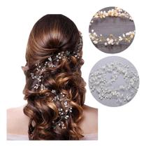 2X Enfeite De Cabelo Para Noiva Debutante Casamento Pérola 5