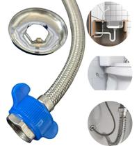 2X Engate Flexível Corrugado 60Cm Inox Dami Premium