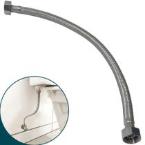 2X Engate Flexível Mangueira 40Cm Inox 304 Femea Femea Ligaç