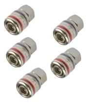 2X Engate Rápido De Ar 1/4 Pol. Fêmea Schweers ( Kit 5 Peças