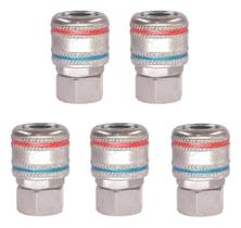 2X Engate Rápido De Ar 1/4 Pol. Fêmea Schweers - Kit 5 Unida