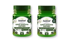 2x Enzimas Digestivas Super Digestive Enzymes Sunfood 60 Cap