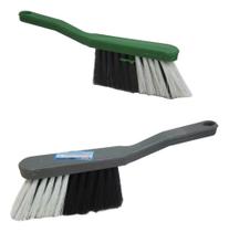 2x Escova Espanadeira Multiuso Cabo Plastico Varre Mesa 30cm