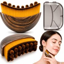 2x Escova Facial Drenagem Linfática Massageador Anti Inchaço Lifting Skincare Rosto Pele Gua Sha 2x Escova Facial Drenagem Linfática Massageador Anti Inchaço Lifting Skincare Rosto Pele Gua Sha
