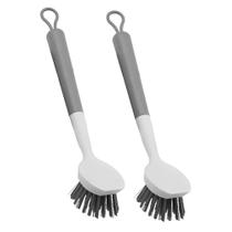 2x Escova Limpeza Arredondada Multiuso Cerdas Resistentes Ou