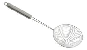 2X Escumadeira Fritura Aço Inox 34Cm Batata Pastel Resistent 2X Escumadeira Fritura Aço Inox 34Cm Batata Pastel Resistent
