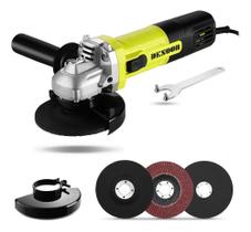 2X Esmerilhadeira Lixadeira Angular 115Mm Profissional 750W