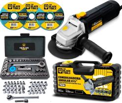 2X Esmerilhadeira Lixadeira Angular 4.1/2 + Acessórios