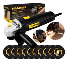 2X Esmerilhadeira Lixadeira Angular 4.1/2 Com 10 Discos 2X Esmerilhadeira Lixadeira Angular 4.1/2 Com 10 Discos