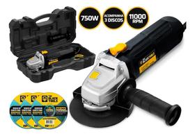 2X Esmerilhadeira Lixadeira Angular 750W 4.1/2 Pol 115Mm 110