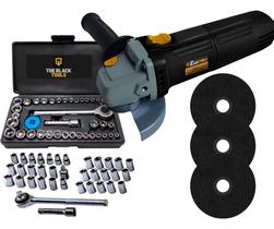 2X Esmerilhadeira Lixadeira Angular Profissional 4.1/2 Com A