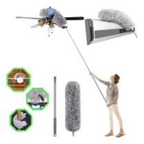 2X Espanador Com Extensor Cabo Longo Eletrostatico De Pó Tet