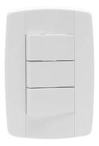 2X Espelho E Placa 4X2 Com 3 Interruptores Simples Triplo Il 2X Espelho E Placa 4X2 Com 3 Interruptores Simples Triplo Il