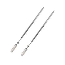 2x Espeto Espada Giratório 50cm De Inox Churrasqueira Grill 2x Espeto Espada Giratório 50cm De Inox Churrasqueira Grill