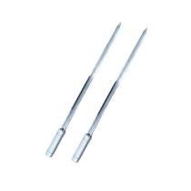 2x Espeto Espada Inox 50cm Cabo Revestido Alumínio Churrasc