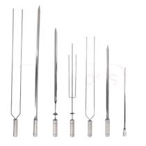 2x Espeto Espada Inox 60cm Cabo Revestido Alumínio Churrasc 2x Espeto Espada Inox 60cm Cabo Revestido Alumínio Churrasc