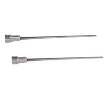 2x Espeto Mini Inox Lâmina 70cm Churrasco Coração Laurind