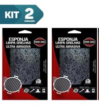 2x Esponja Ultra Abrasiva - Limpeza Profunda de Grelhas e Churrasqueiras