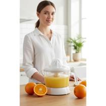 2x Espremedor Elétrico 750ml 25W Branco 110V - Suco Fresco 2x Espremedor Elétrico 750ml 25W Branco 110V - Suco Fresco