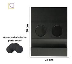 2X Esteira Suporte Porta Copos Braço Sofá Apoio Cerveja Kit