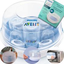 2X Esterilizador Mamadeira Chupeta Micro-Ondas Philips Avent 2X Esterilizador Mamadeira Chupeta Micro-Ondas Philips Avent