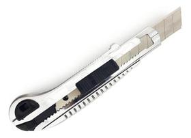 2X Estilete Profissional Metal 5 Lâminas 10Cm Com Trava