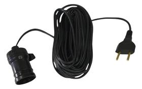 2X Extensão Com/Bocal 10 Metros E27 Lampada Padrão 127/220V 2X Extensão Com/Bocal 10 Metros E27 Lampada Padrão 127/220V