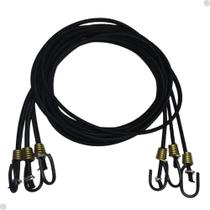 2X Extensor Corda Elástico 2 Metros Bagageiro Gancho Ferro 3