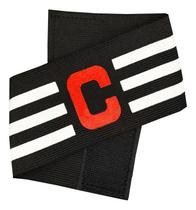 2X Faixa Braçadeira De Capitão Cor Preta Futebol Estilo Bole