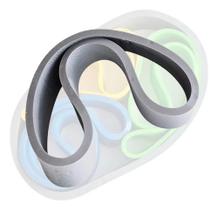 2X Faixa Elástica Rubber Band Prottector Extra-Forte Cinza 2X Faixa Elástica Rubber Band Prottector Extra-Forte Cinza