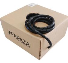 2X Fapaza Organizador De Cabos Espiral 1/2 Polegada Com 50 M