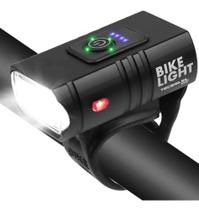 2X Farol Bike Recarregável Profissional Potente Led T6 Usb K 2X Farol Bike Recarregável Profissional Potente Led T6 Usb K