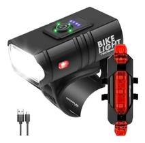 2X Farol Bike Recarregável Profissional Sinalizador Usb K152 2X Farol Bike Recarregável Profissional Sinalizador Usb K152