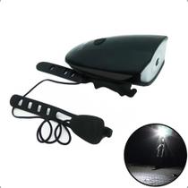 2X Farol De Bike Com Buzina E Lanterna De Sinalizaçao Led Us 2X Farol De Bike Com Buzina E Lanterna De Sinalizaçao Led Us
