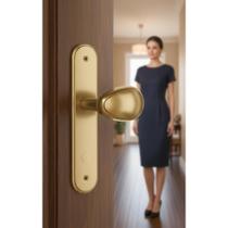 2x Fechadura Externa Colonial Zamac Bronze - Taco de Golf