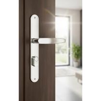 2x Fechadura Inox P/ Porta Metal Estreita - Alta Segurança 2x Fechadura Inox P/ Porta Metal Estreita - Alta Segurança