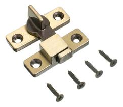 2X Fecho Tranqueta Para Porta De Aço Trinco Zamac Latonado U 2X Fecho Tranqueta Para Porta De Aço Trinco Zamac Latonado U