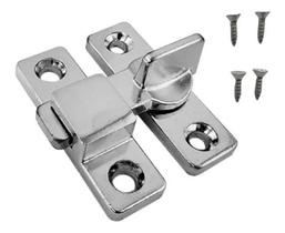 2X Fecho Tranqueta Tramela Para Porta Em Alumínio E Aço