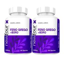 2x Feno + Boro 60 Cápsulas 550mg - New Four 2x Feno + Boro 60 Cápsulas 550mg - New Four