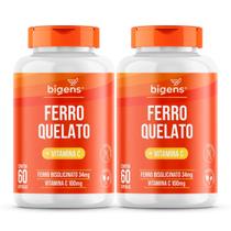 2x Ferro Quelato + Vitamina C Bigens 60 Capsulas - 2x Ferro Quelato + Vitamina C Bigens 60 Capsulas -