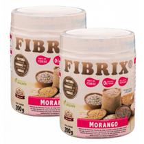 2x Fibrix Morango - Fibras Alimentares- Vegano- 200g