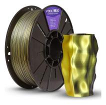 2X Filamento Pla Duo Color Preto E Dourado 1Kg Impressão 3D 2X Filamento Pla Duo Color Preto E Dourado 1Kg Impressão 3D